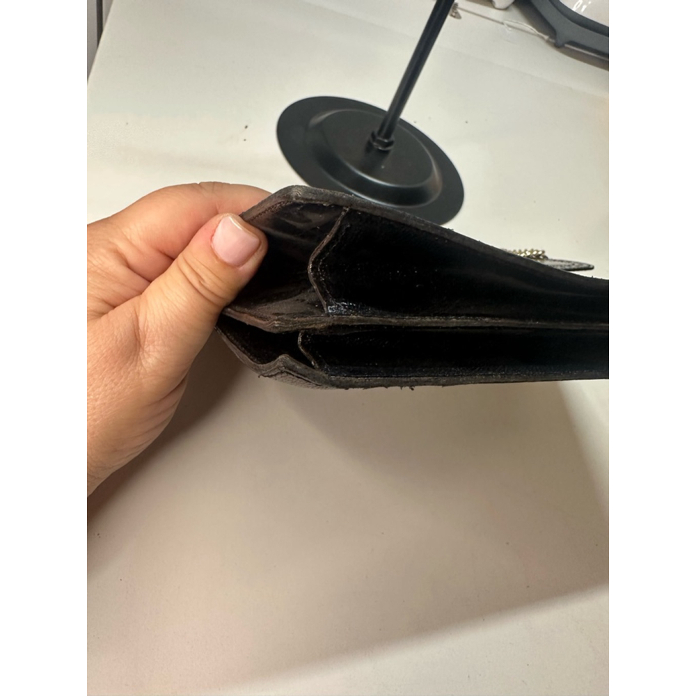 Women's YSL Black Clutch w Unbranded Strap - Picture 10 of 15